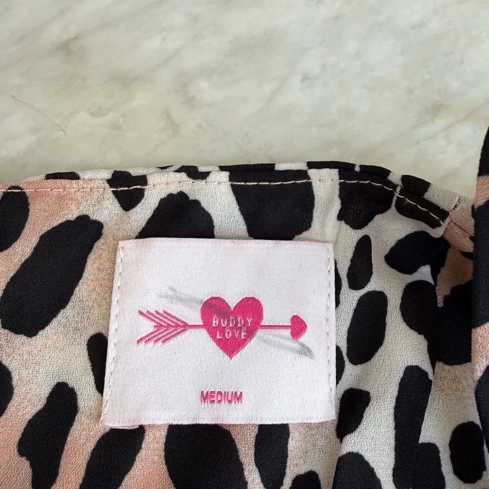 Buddy Love Cate Skater Dress in Cheetah  size M - Picture 5 of 9